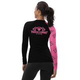 Fusion Combat Signature Women's Jiu Jitsu Rash Guard – High-Performance Compression – White Belt Elite Series