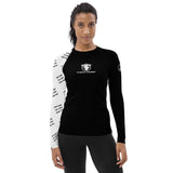Fusion Signature Women's Jiu Jitsu Rash Guard – High-Performance Compression – White Belt Elite Series
