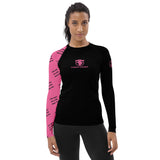 Fusion Combat Signature Women's Jiu Jitsu Rash Guard – High-Performance Compression – White Belt Elite Series