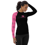 Fusion Combat Signature Women's Jiu Jitsu Rash Guard – High-Performance Compression – White Belt Elite Series