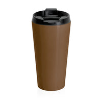 Fueled By Coffee And Krav Maga Stainless Steel Travel Brown Mug