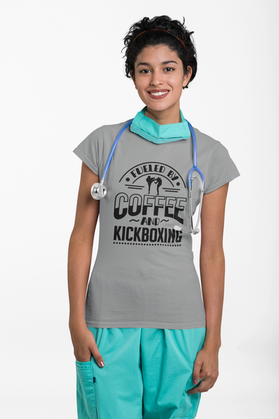 Fueled By Coffee And Kickboxing T-Shirt
